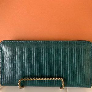 Wallet Faux Leather- Green